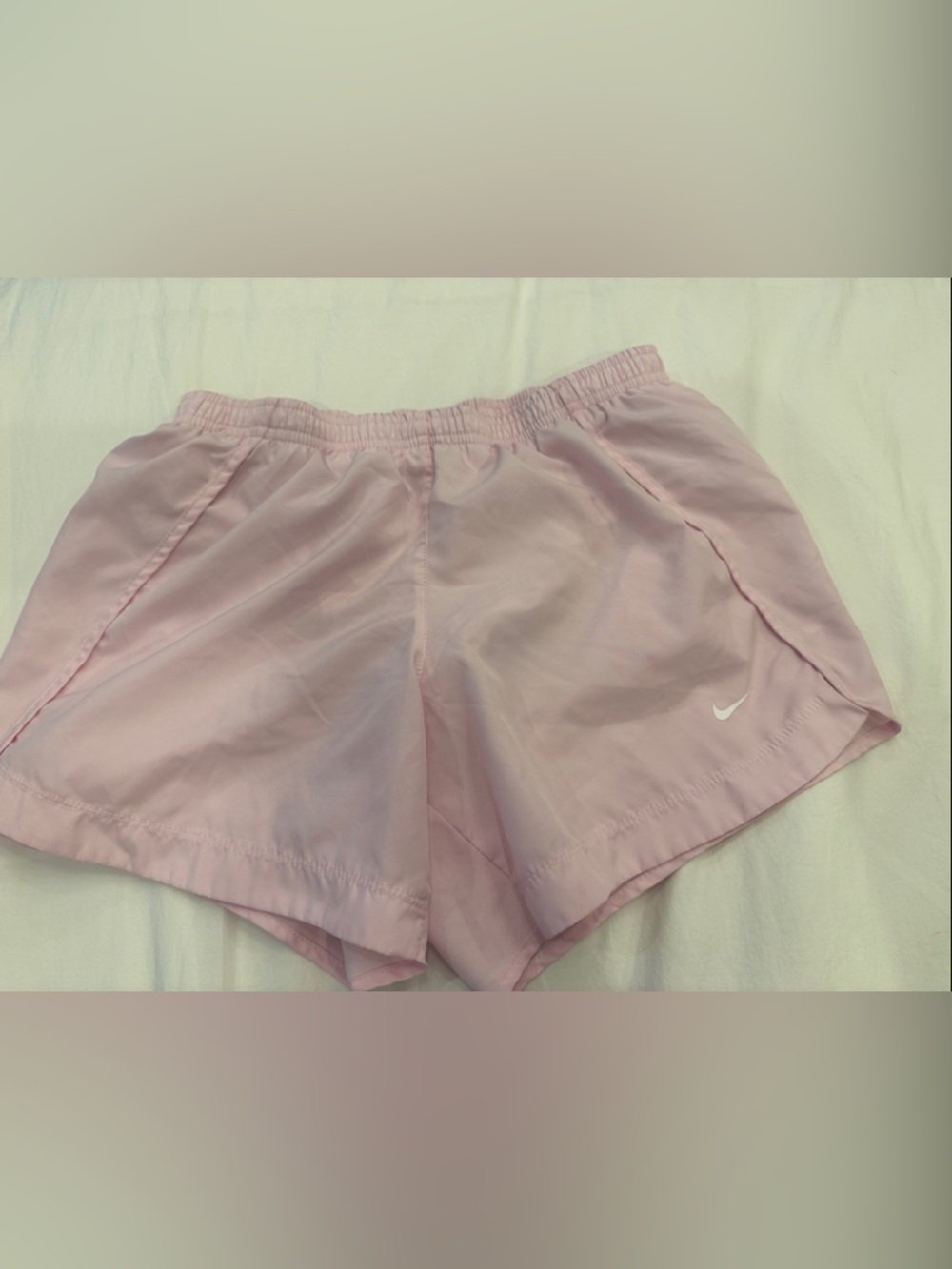 Nike Light Pink Athletic Shorts with Elastic Waistband